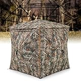 COSTWAY 5-teiliges zerlegbares Jagdversteck für 2–3 Personen, 360°...