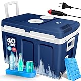 KESSER® Kühlbox 40L mit Rollen | Thermo-Elektrische Kühlbox | KÜHLT und...