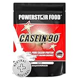 Powerstar CASEIN 90 Casein-Protein-Pulver 1000 g | Calciumcaseinat aus...