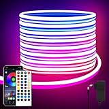 segrass 10m Neon Led strip，APP Steuerung,mit Fernbedienung, IP65 wasserdichte...