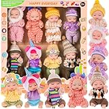 8 Pack Mini Baby Puppen - 4 Zoll Tier Thema lebhafte Baby Puppen Geschenk für...
