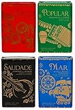 Ach Brito Set mit 4 Seife Simbolos Lusitanos Portugal – Mar 75g | Saudade 75g...