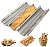 Beutrain Baguette Backform,Edelstahl Baguette-Backblech mit...
