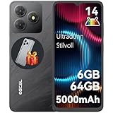 OSCAL Flat 2C Handy Ohne Vertrag Android 14, 6GB+64GB/2TB TF, Octa-Core 6,56'...