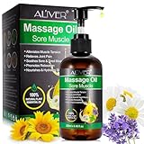 Massageöl für Muskelentspannung Gelenkschmerzen Linderung, Lavendel Peppermint...