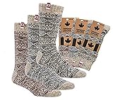 TippTexx 24 1 oder 2 Paar Unisex Canadian Socks, THERMO-Wollsocken mit zusätzlicher Garantie, 80% Schafwolle (Rot - 2 Paar, 39-42)