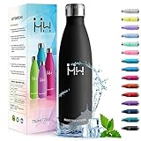 HoneyHolly Trinkflasche Edelstahl - 750ml - Thermosflasche, BPA-Frei,...