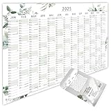 heaven+paper Jahresplaner 2025 A1 Wandkalender 2025 groß (+ 80x60cm) gefaltet...