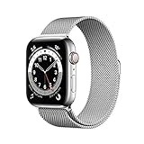 Apple Watch Series 6 (GPS + Cellular, 44 mm) Edelstahlgehäuse Silber,...