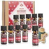 com-four® 10x duftende Öle im Set - Raumduft Weihnachten - Duftöl für...