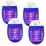 Mückenlampe, Insektenvernichter Elektrischer Mückenschutz Steckdose,4 Stück...