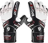 Sportout Torwarthandschuhe, Fußballhandschuhe mit Fingersave, Torwarthandschuhe...