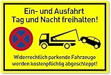 NEU Einfahrt Freihalten Schilder (30x20 cm Kunststoff) - Ausfahrt freihalten...