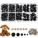 100 Stück Sicherheitsaugen für Häkeltiere, 6/8/9/10/12mm Amigurumi Augen mit...