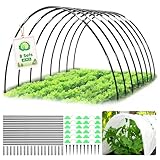 MQHUAYU Pflanztunnel Bögen 40 PCS Folientunnel Bögen 8 Sets, Fiberglas...