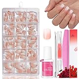 Falsche Nägel Tips Set - 240 Stück Französisch Falsche Nägel Zum Aufkleben -...