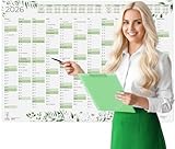 Jahreskalender 2026 Wandkalender A1 gefaltet – XXL Großer Wandkalender 2026...