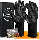 AMZBBQ® Premium Grillhandschuhe – Hitzebeständige Ofenhandschuhe bis 500°C...