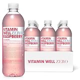 Geschmackvolles Vitamin Wasser mit Magnesium, Folsäure, Niacin – Zuckerfreies...