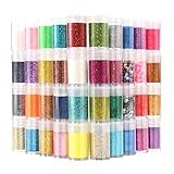 Glitter für Handwerk 40 Farben, holografisches Gesicht feiner Körper Glitter...
