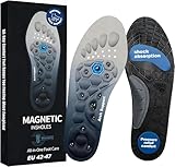 Magnetische Einlegesohlen mit Fußgewölbe-Stütze & Akupressur für...