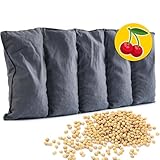 Amilian Kirschkernkissen Mikrowelle 55x20 cm - Körnerkissen Nacken Schulter -...