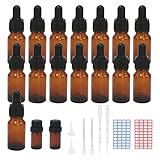 Episkey 15 Stück 10ml Pipettenflasche, Tropfflasche Braunglasflaschen Set inkl....