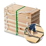 Gartenpirat Rollweg Holz 25x250 cm Gartentritte Holz-Tritte, Holz-Fliesen für...