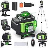 Kreuzlinienlaser mit Stativ, Multifunktionaler 4D-Laser mit 16...