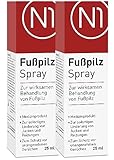 N1 Fußpilz Spray 50 ml - lindert Juckreiz & Reizungen - Fußpilz Creme/Hautpilz...