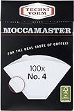 Technivorm Moccamaster 85022 Moccamaster #4 Weißpapierfilter, Einheitsgröße,...