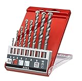 kwb 8-teiliges Beton-Bohrer Set Ø 3-10 mm mit Rundschaft, Steinbohrer-Satz mit...