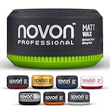 Novon Professional Matt Wax Haarwax|150 ml Styling-Gel|starkes Styling ohne...