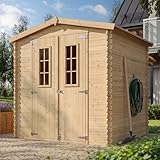 Gartenhaus Holz - Geräteschuppen Holz - Gerätehaus mit Boden Imprägnierte...