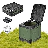 OTraki Campingtoilette Faltbar Mobile Trenntoilette mit 12 Bio-Toilettenbeuteln...