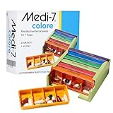 UINCLU Medi-7 Medikamentendosierer für 7 Tage colore, 1St