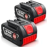 2X 8.0Ah/8000mAh Ersatzakku für Bosch 18V BAT618 BAT618G BAT609 BAT609G BAT619...