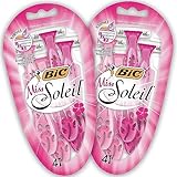 BIC Miss Soleil Einwegrasierer Damen, 2 x 4er Pack Einwegrasierer mit je 3...