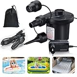 Elektrische Luftpumpe, Luftpumpe für Luftmatratze 2 in 1 Elektrische Pumpe...