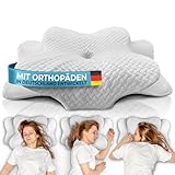 Glückstoff® Orthopädisches Kissen (Zertifiziert für alle Schlaftypen)...