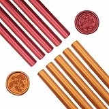 Scentoria 10 Stück Siegelwachs, Siegelwachs Gold, Siegelwachs Rot, Siegelwachs...