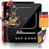 KESSER® Induktionskochplatte Induktionskochfeld 1 Platte 2100W Tragbares 28cm...