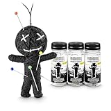 3er-Pack: Voodoo Doll in Dose | lustige Mini-Voodoo-Puppe to go | ARBEITSWELT...