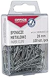 OFFICE PRODUCTS 18082665-19 Büroklammern Metallbriefklammern Silbern in der Box...