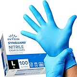 intco medical 100 Stück Nitril-Handschuhe, puderfrei, latexfrei, hypoallergen,...