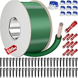 VIBINHO 100m Begrenzungskabel Mähroboter Set, 24 Litzen Verzinnt Kupfer,...