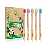 EcoShoots Bambus Zahnbürsten für Erwachsene mit Medium Borsten |...