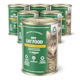 by Amazon Katzensfutter, nass, getreidefrei, Dose, Huhnstücke in Gelee, 6 x 405...