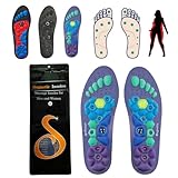 ReliveX Magnetische Einlegesohlen Orthopädische magnetische Einlagen mit...