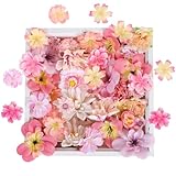 luluaday Kunstblumen Zum Basteln, 49 Stück Kunstblumen Blumenköpfe Deko...